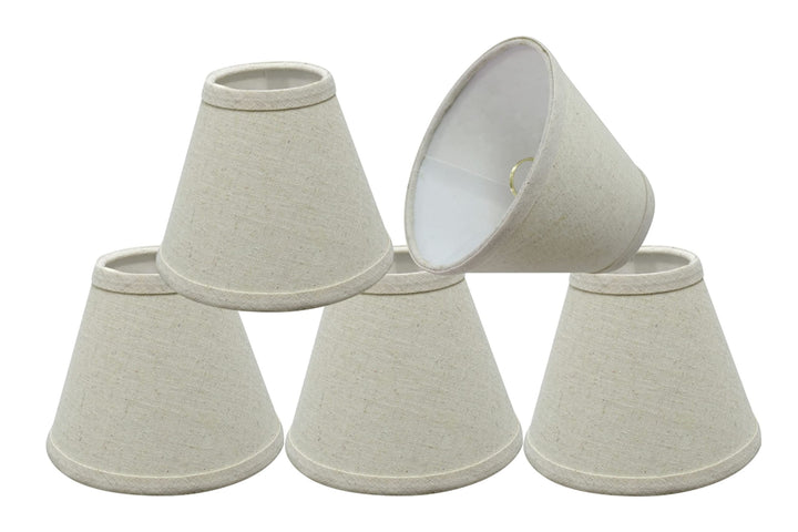 Aspen Creative 32101-5 Small Hardback Empire Shape Chandelier Clip-On Lamp Shade