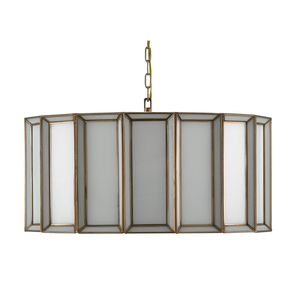Large 13" h X 24" Dia White Traditional Iron Dimmable - Diamond Home USA