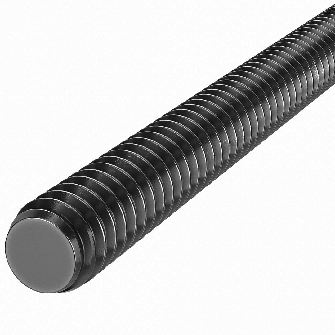 Medium-Strength Threaded Rod Grade B7 Black-Oxide Steel 3/4"-10 Thread Size