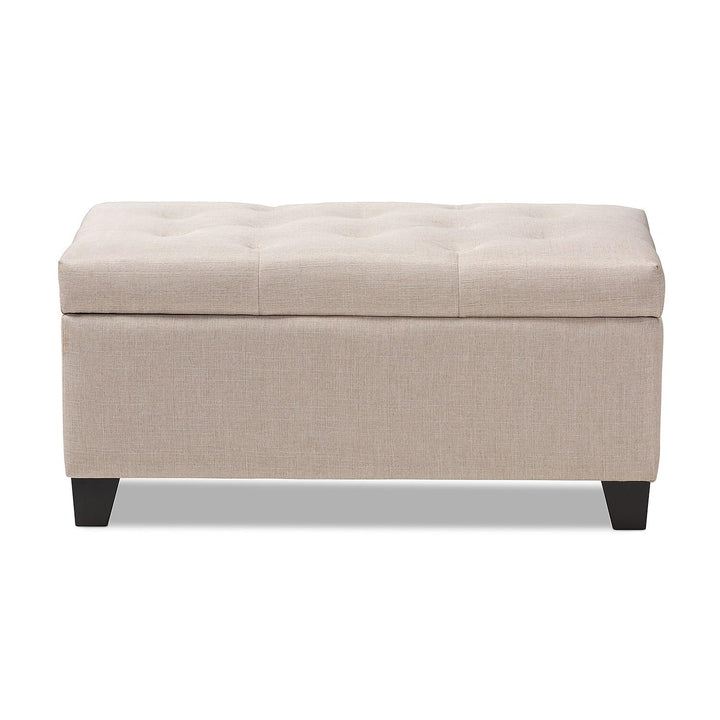 Baxton Studio Michaela Modern and Contemporary Beige Fabric Upholstered - Diamond Home USA