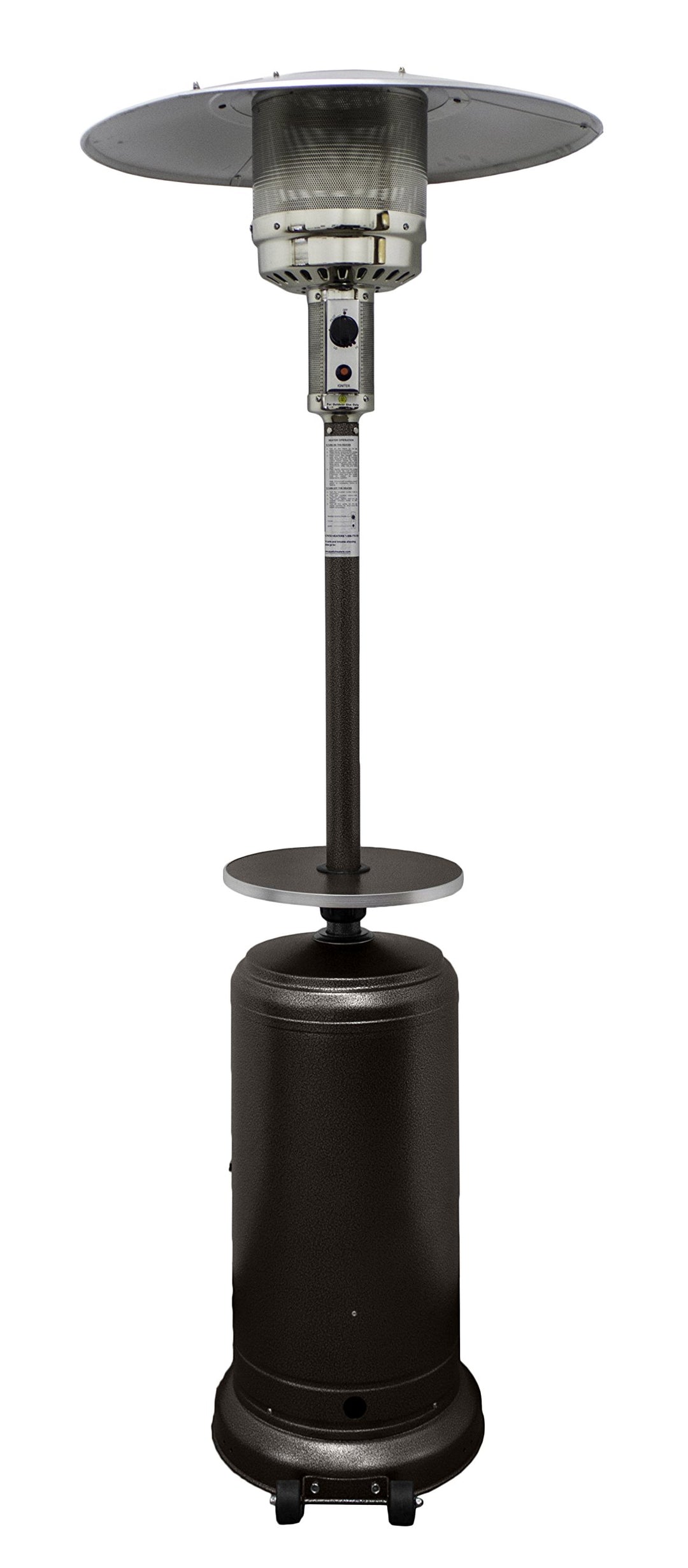 Hiland-HLDS01-CGT-Tall Patio Heater Hammered Bronze Finish