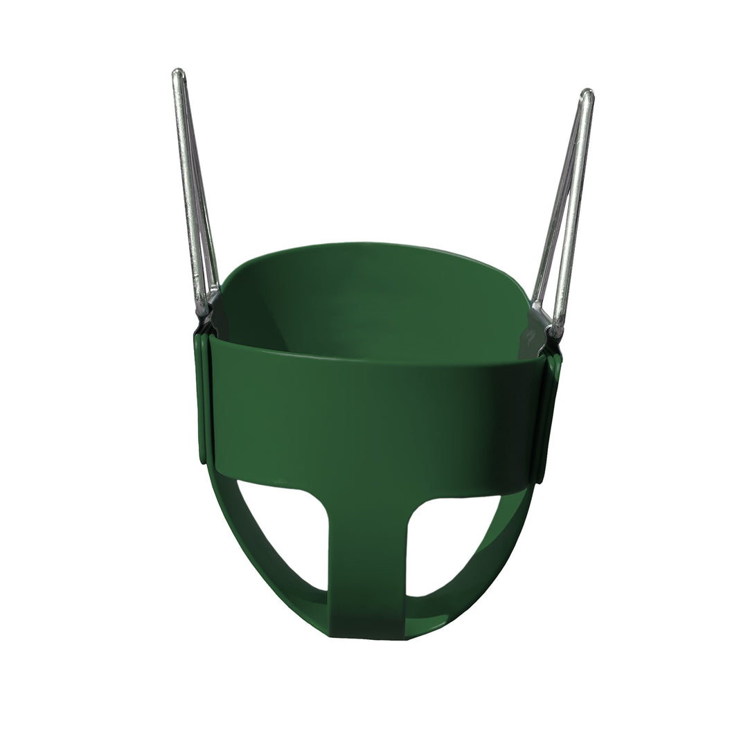 Gorilla Playsets Full Bucket Toddler Swing with Coated Chains