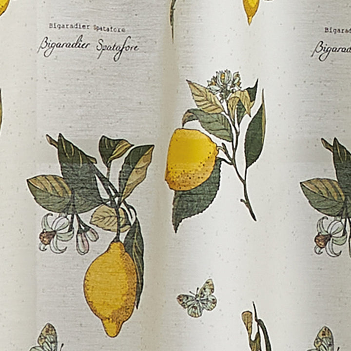 Vintage Lemon 3-Piece Kitchen Curtain ier and Valance Set 1-Valance and 2-36" - Diamond Home USA