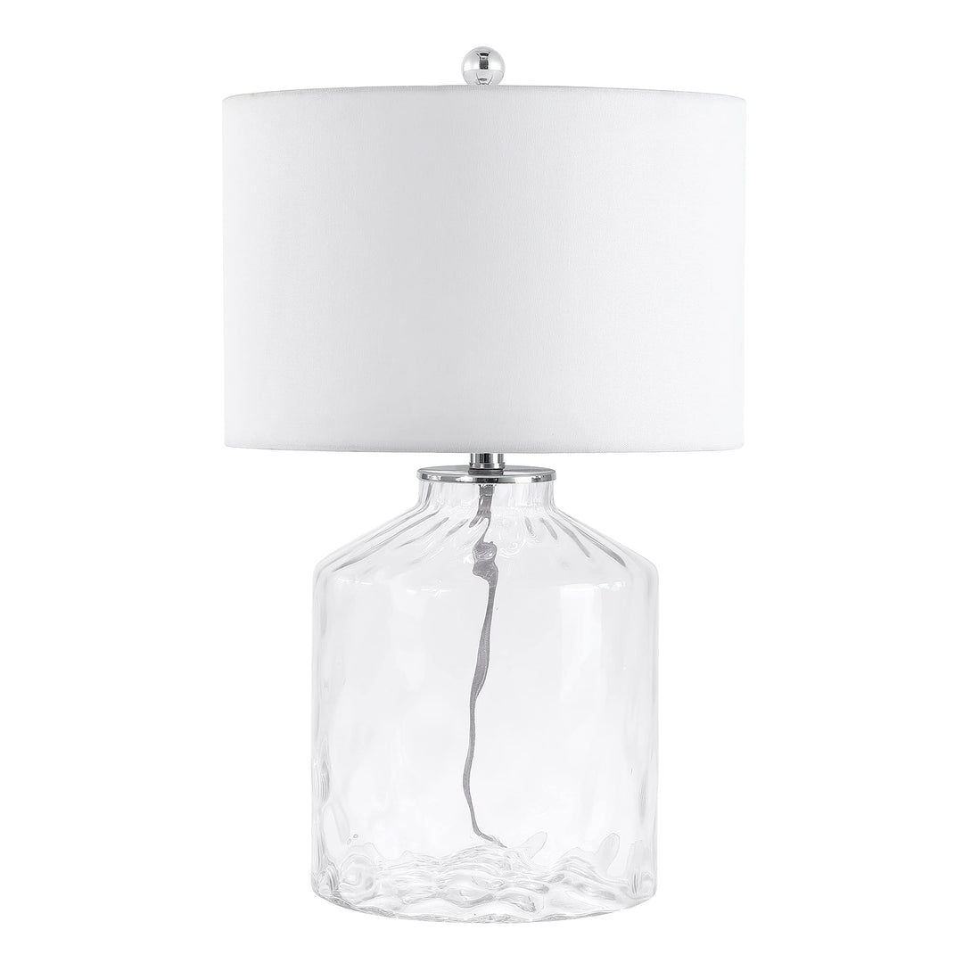 Lighting 24.5" Table Lamp 13" W X D 23" H Clear Modern Contemporary Chrome Bulbs - Diamond Home USA