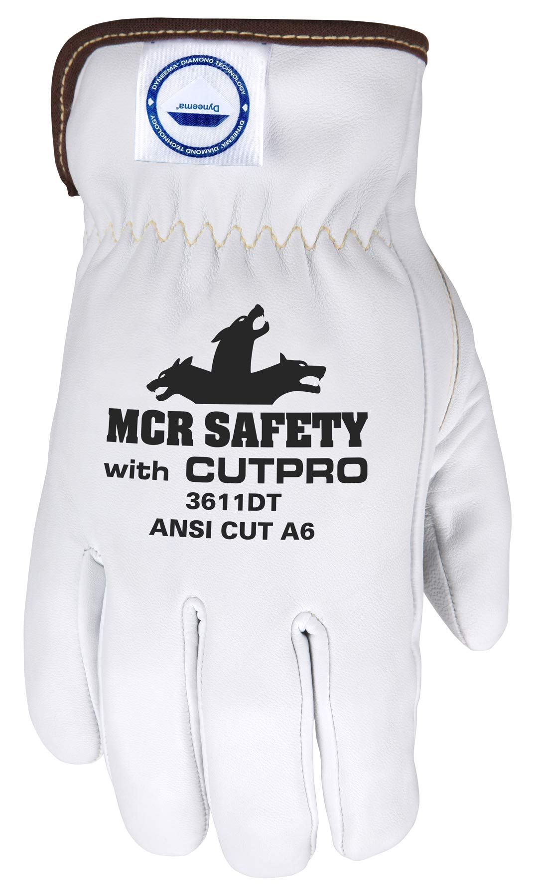 MCR Safety Gloves 3611DTXL Premium Goatskin Leather Work Gloves lined with - Diamond Home USA