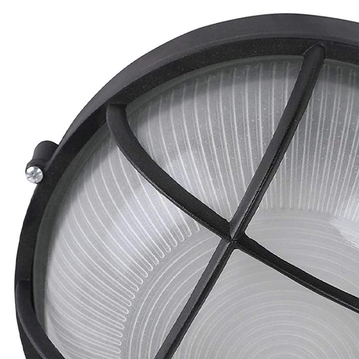 AA Warehousing 10 in. 1-Light LED Flush Mount Ceiling Light in Black Finish with - Diamond Home USA