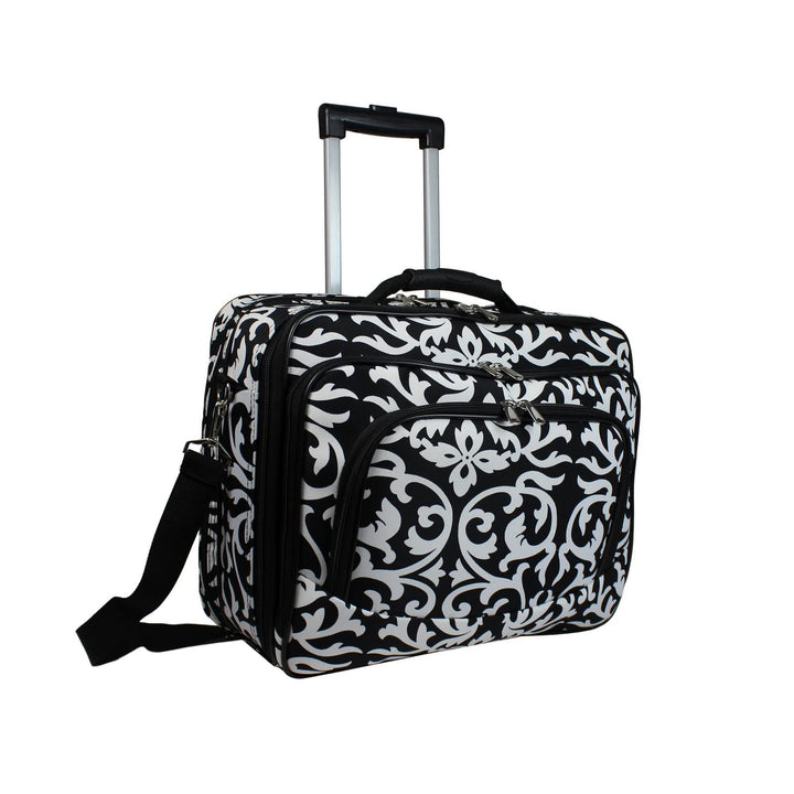 World Traveler Women's Damask Rolling 17-inch Laptop Case One Size