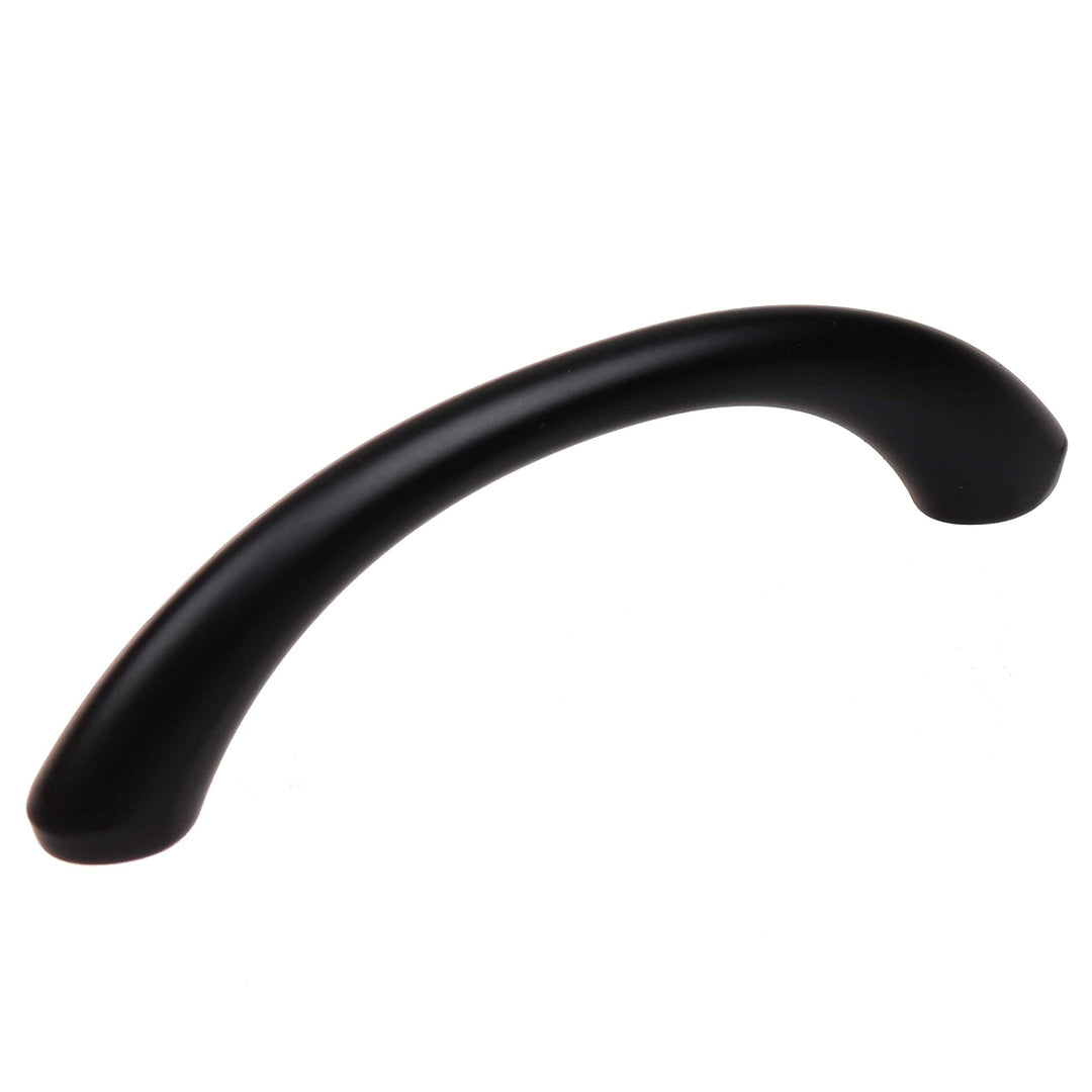 10-Pack 2-3/4-inch Center to Modern Loop Cabinet Pull Black Contemporary Zinc