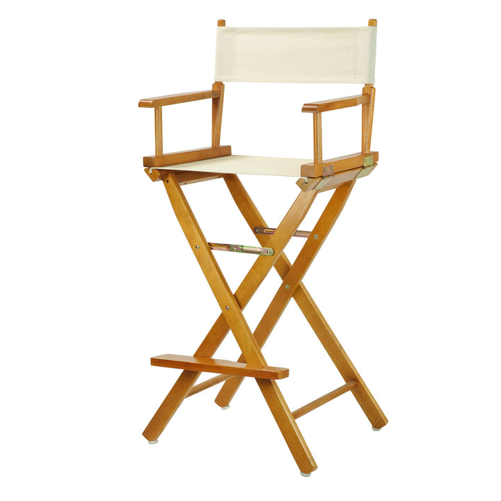 Casual Home 30" Bar Height Directors-Chairs Honey Oak Frame/Natural/Wheat Canvas