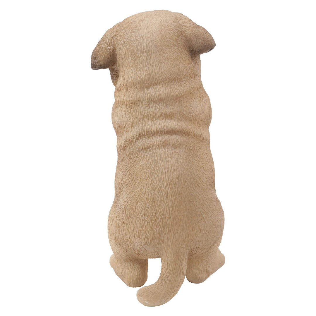 Praying Pug Puppy Statue Brown Polyresin - Diamond Home USA