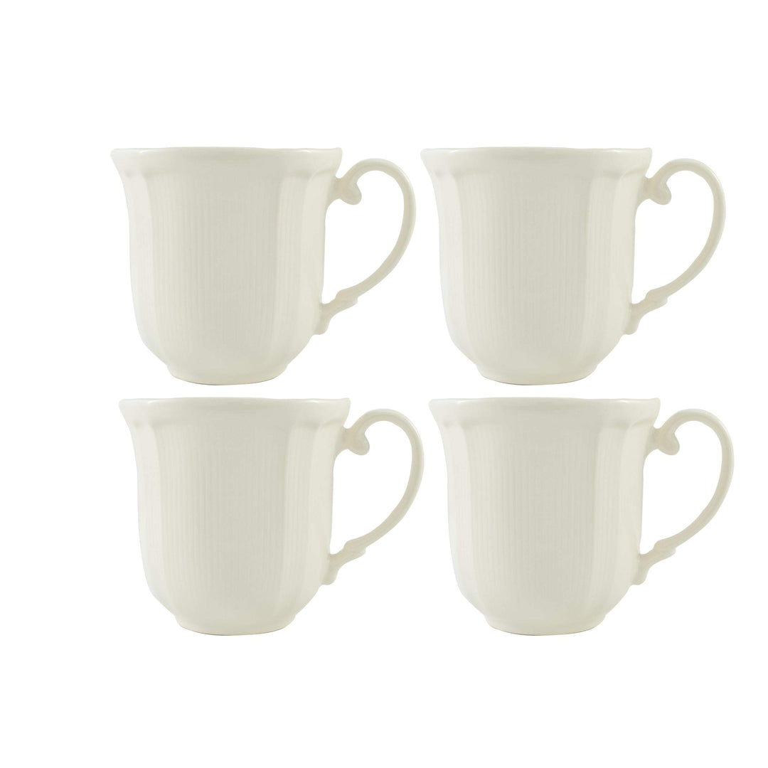 Antique White 12pc Dinner Set off/white Solid Casual Traditional Round Stoneware - Diamond Home USA