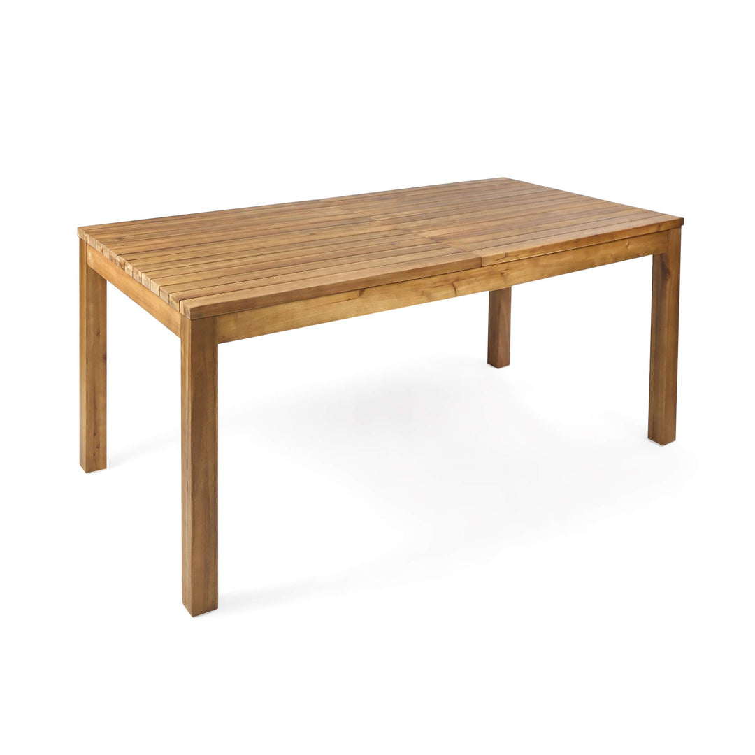 Christopher Knight Home Wilson Outdoor Expandable Acacia Wood Dining Table Teak