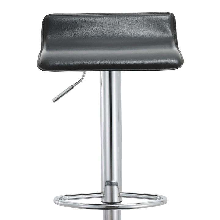AC Pacific Modern Adjustable Bar Stools (Set of 2) - 23.5-31.5" h White - Diamond Home USA