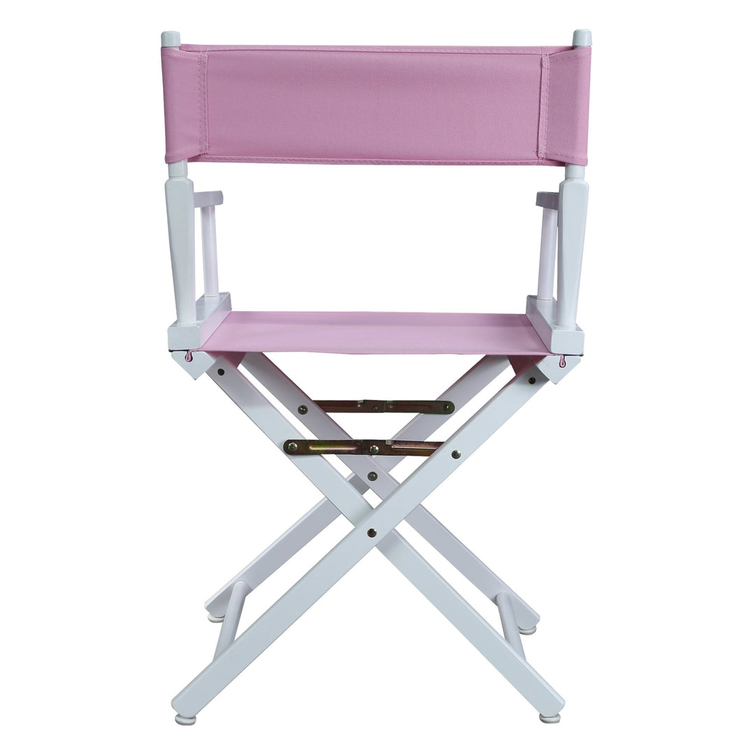Casual Home 200-01/021-22 Director Chair 18" - Classic Height WhiteFrame/Pink