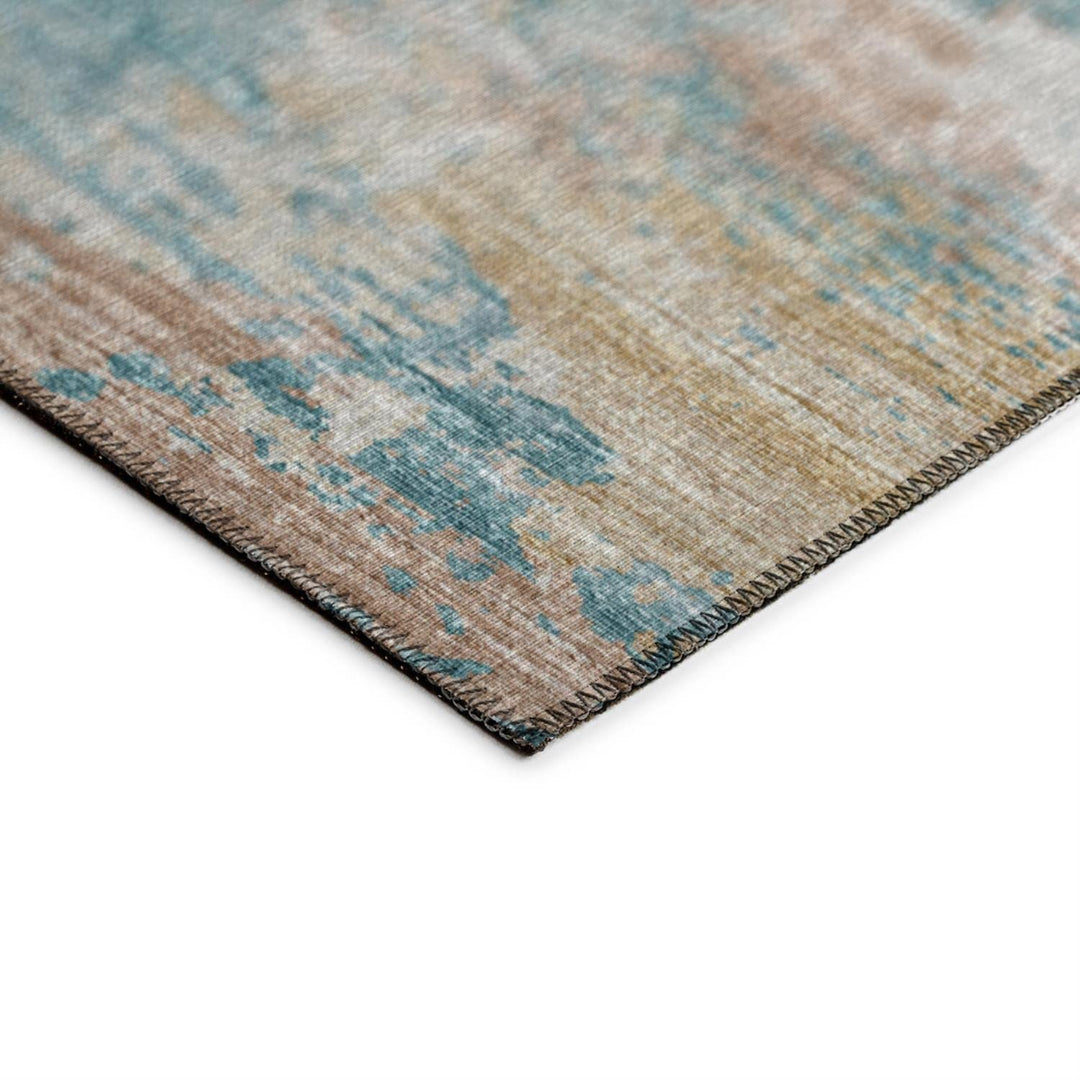 Addison Rugs Indoor/Outdoor Accord AAC34 Teal Washable 3' x 5' Indoor Outdoor - Diamond Home USA