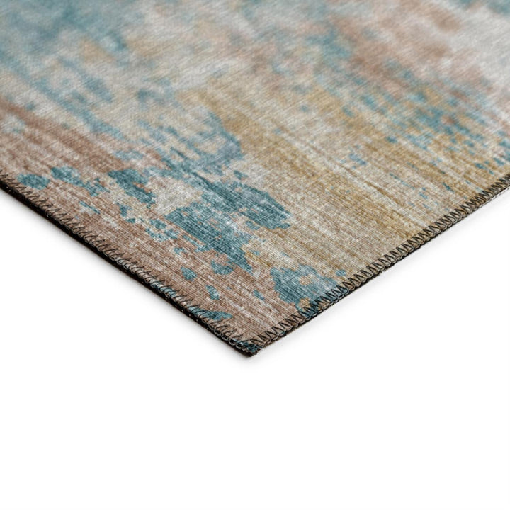 Addison Rugs Indoor/Outdoor Accord AAC34 Teal Washable 3' x 5' Indoor Outdoor - Diamond Home USA