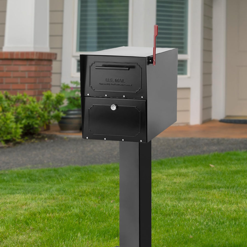 Architectural Mailboxes® 5106B Oasis 28" H Pedestal Post Black - Diamond Home USA