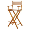 Casual Home Honey Oak Frame/Tan Canvas 30" Bar Height Directors-Chairs