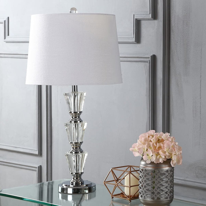 27" Crystal Led Table Lamp Clear (Set of 2) Glam Modern Contemporary Traditional - Diamond Home USA