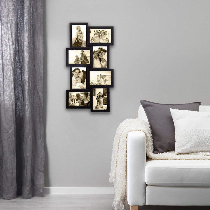 Photo Frame Vertical Horizontal Display Picture Gift 23x11 Black Pvc Rectangle - Diamond Home USA