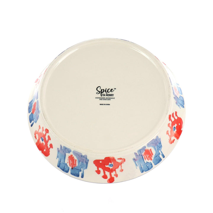 Spice Tia Sweet Basil 1.5 Quart Round Stoneware Pie Dish Multi Color 1 Piece - Diamond Home USA