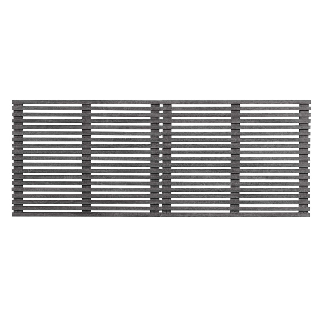 Modway Render Mid-Century Modern Wall-Mount Headboard in Charcoal King (U.S. - Diamond Home USA