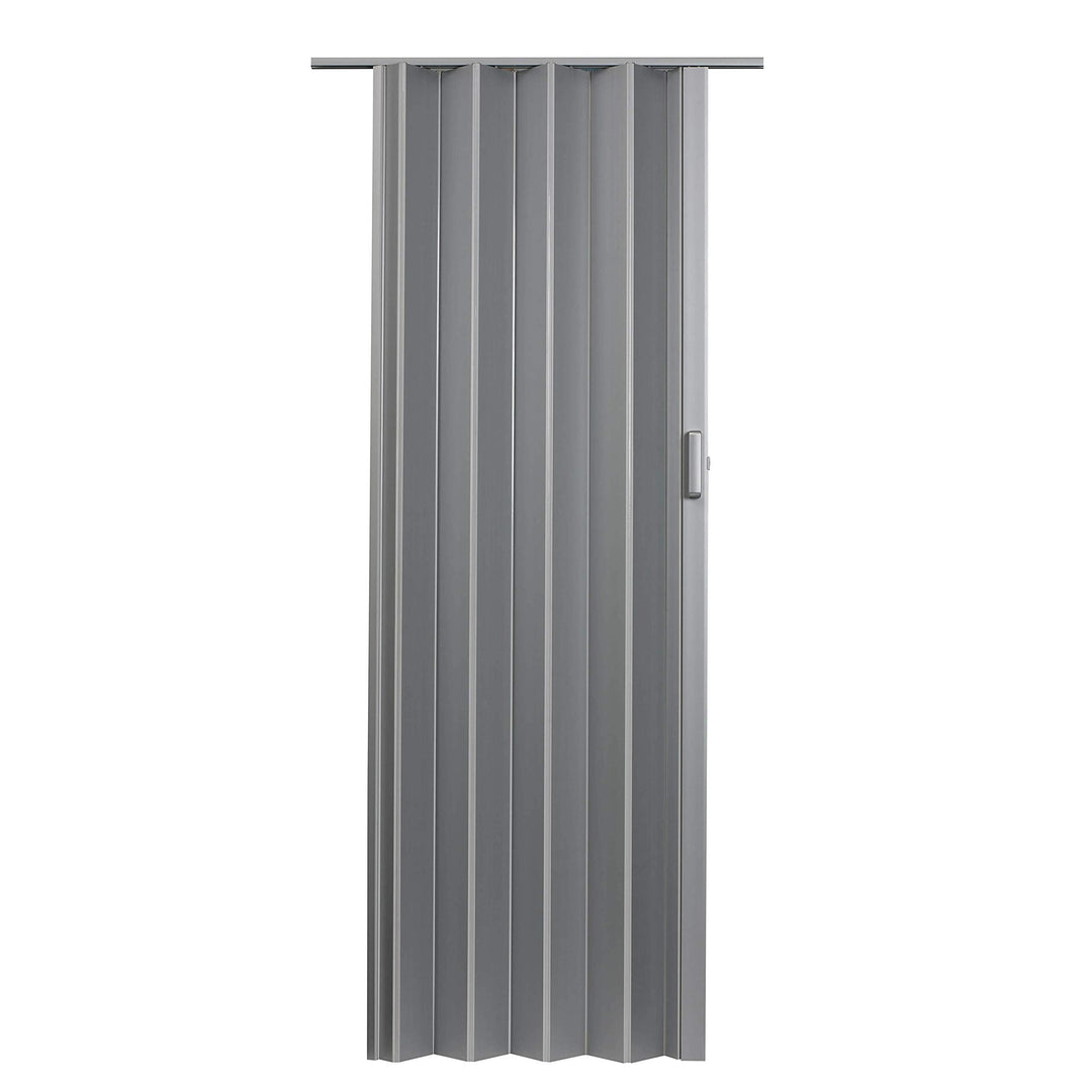 48" w X 96" h Satin Silver Folding Door Accordion Plastic Includes Hardware - Diamond Home USA
