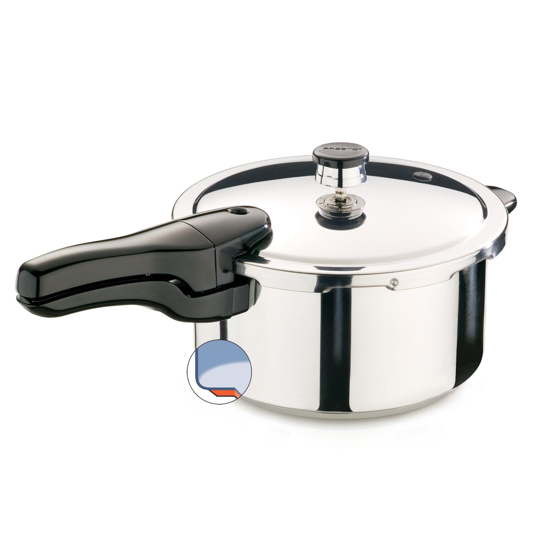Presto Stainless Steel 01341 4-Quart Pressure Cooker 4 QT - Diamond Home USA