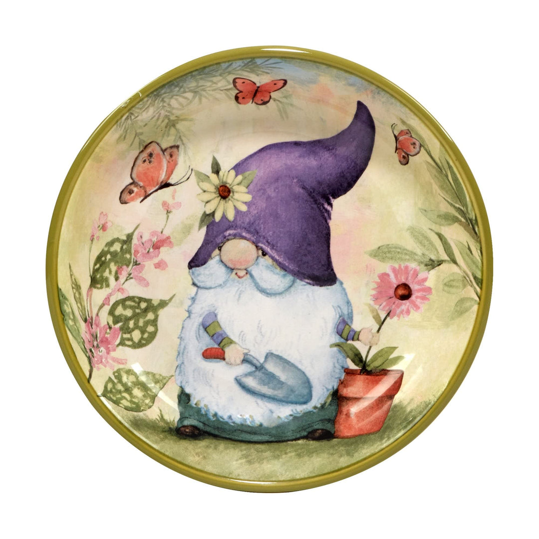 Garden Gnomes 38 Oz. Soup/pasta Bowls Set Of 4 Assorted Designs Oz. Multi - Diamond Home USA