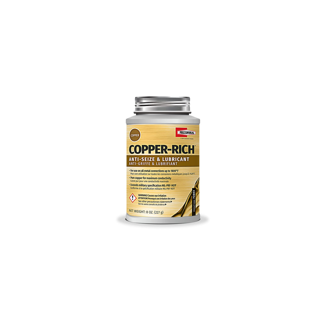 Rectorseal 72851 8-Ounce Copper-Rich Antiseize And Lubricant