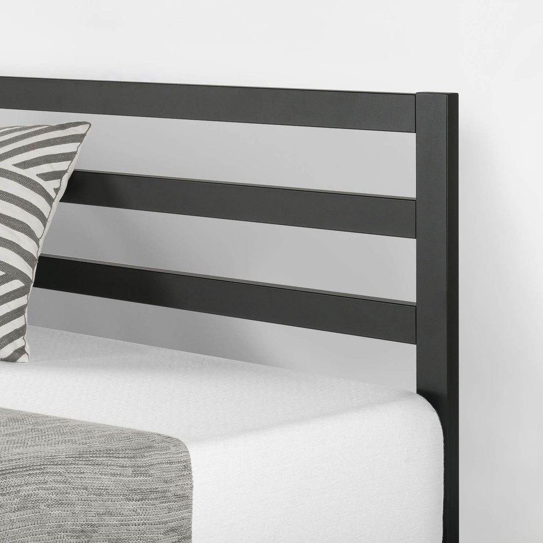 Mellow 14 inch Heavy Duty Metal Platform Bed W/Headboard/Wooden Slat Twin - Diamond Home USA