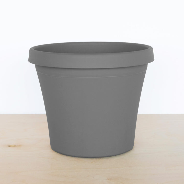 Bloem Terra Pot Planter: 20" - Charcoal Gray - Durable Resin Pot for Indoor - Diamond Home USA
