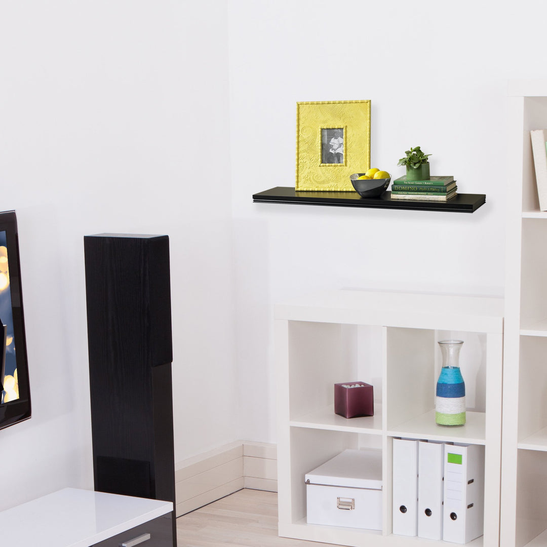 InPlace Shelving 0191409 Warwick Floating Wall Mountable Shelf with Invisible - Diamond Home USA