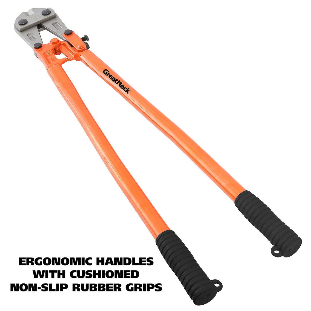 GreatNeck BC36 36-Inch Bolt Cutters Cuts Bolt Nails Locks Rivets Chains & Wire - Diamond Home USA