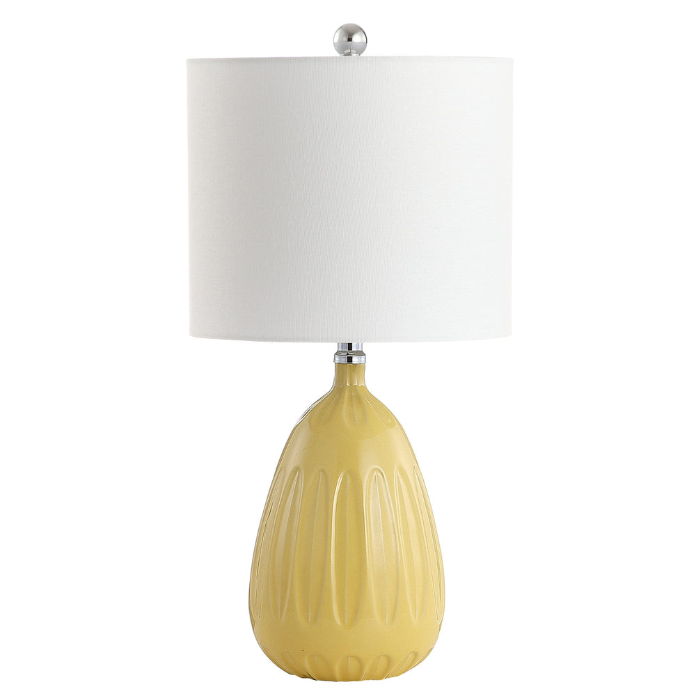 SAFAVIEH Lighting Collection Linnett Yellow 20-inch Bedroom Living Room Home - Diamond Home USA