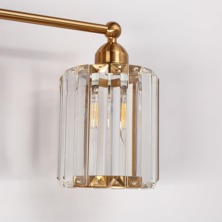 Modern Glam Plating Brass 3-light Bathroom Vanity ights Dimmable Wall Sconce - Diamond Home USA
