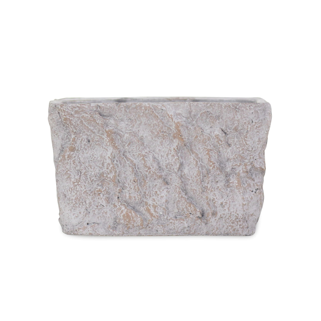 Gray Cement Rectangular Planter Grey Modern Contemporary - Diamond Home USA