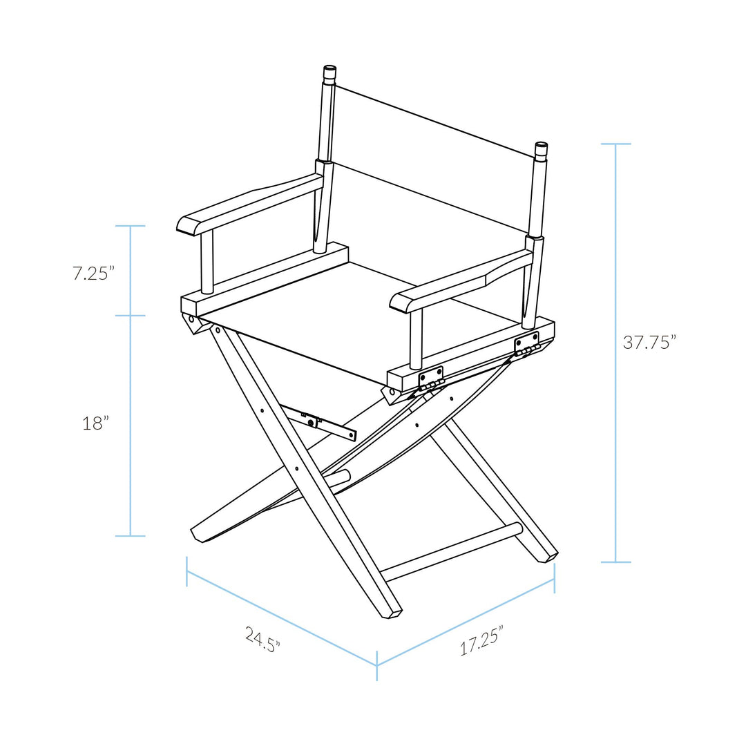 American Trails Extra-Wide Premium 18" Director's Chair Mission Oak Frame with - Diamond Home USA