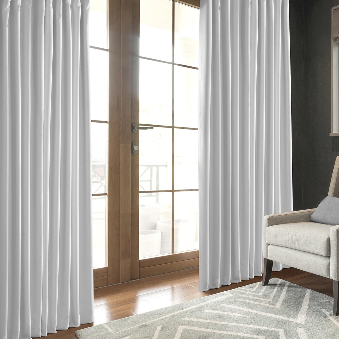 HPD HALF PRCE DRAPES Solid Thermal nsulated Blackout Curtains for Bedroom 96 - Diamond Home USA