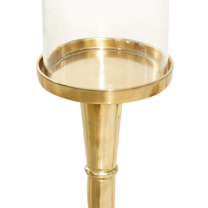 Gold Traditional Candle Holder (Set of 2) - Diamond Home USA