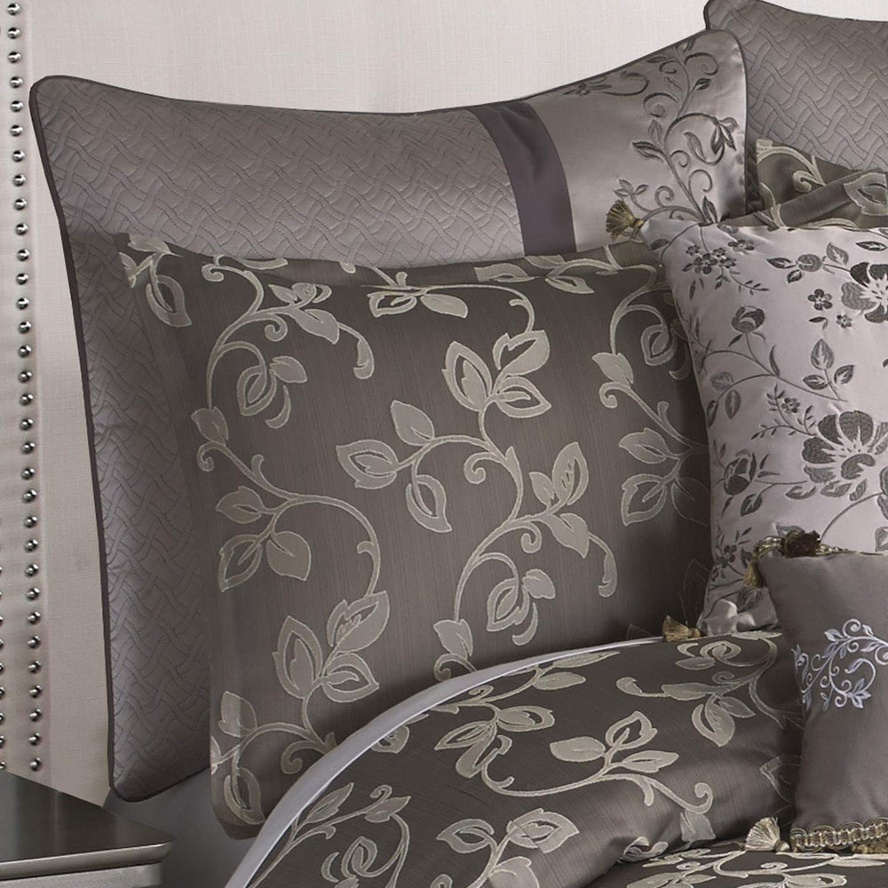 Riverbrook Home Sterling Collection Comforter Set Queen Heston - Platinum - Diamond Home USA