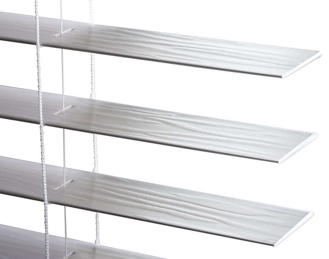 LOTUS & WINDOWARE 2" Faux Wood Blind 47" W x 36" H White Wood Grain Textured - Diamond Home USA