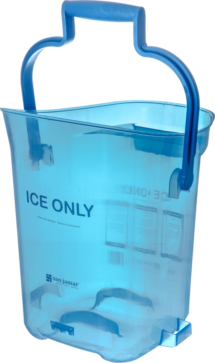 San Jamar Plastic Light Duty Ice Tote 6 Gallons Blue - Diamond Home USA