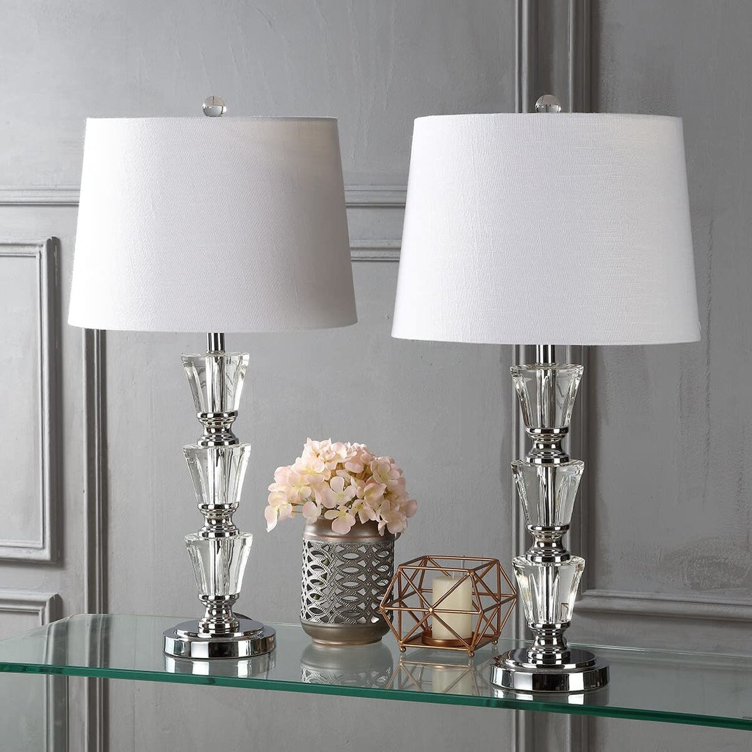 27" Crystal Led Table Lamp Clear (Set of 2) Glam Modern Contemporary Traditional - Diamond Home USA