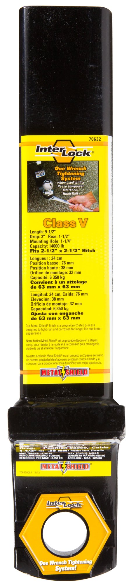 Reese Towpower 7063200 3" Drop Class V Interlock Ball Mount - Diamond Home USA