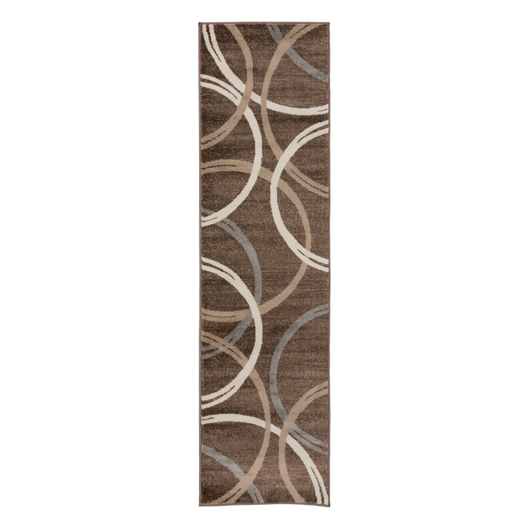Rugshop Contemporary Abstract Circles Design Area Rug