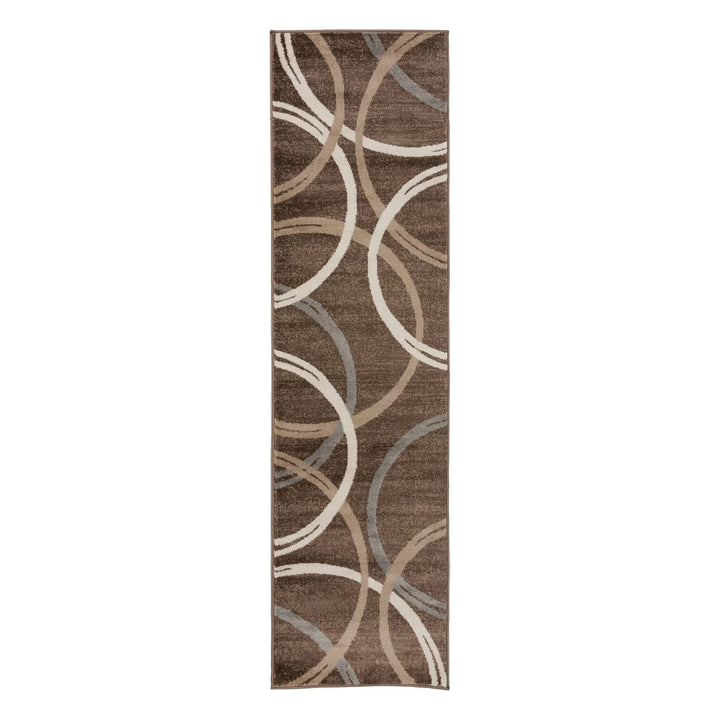 Rugshop Contemporary Abstract Circles Design Area Rug