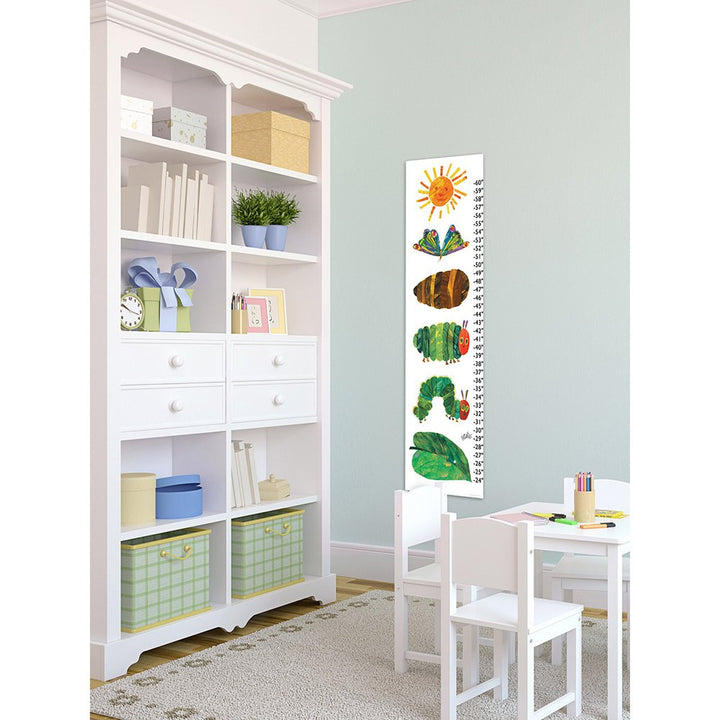 Marmont Hill Eric Carle 'Caterpillar Becomes Butterfly' Canvas Growth Chart - Diamond Home USA