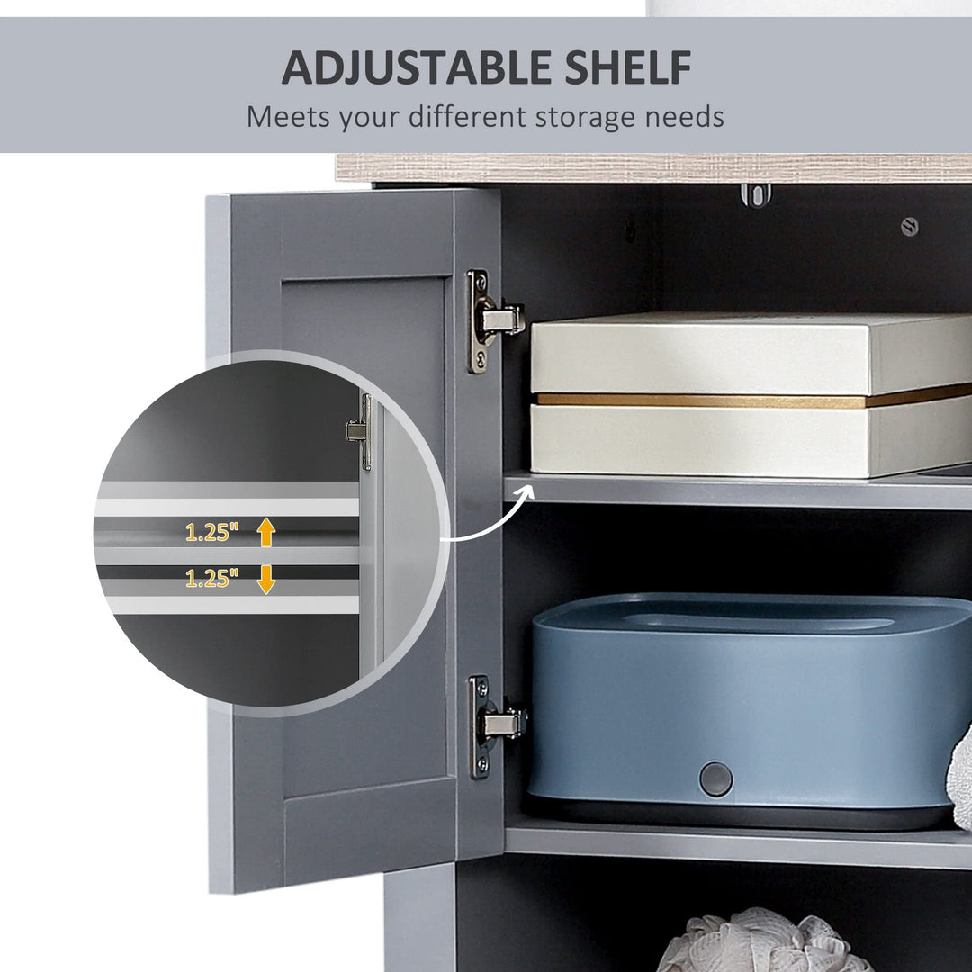 Bathroom Under Sink Cabinet Vanity Unit Pedestal Design with Adjustable Shelf - Diamond Home USA