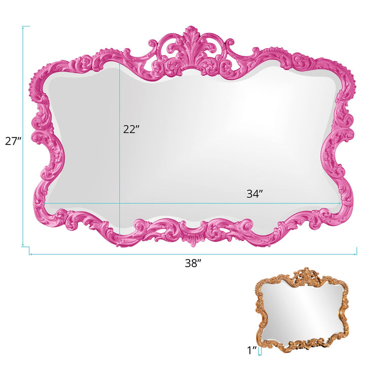 Howard Elliott Antiqued Talida Mirror Ornate Mirror for Wall Focal Point - Diamond Home USA